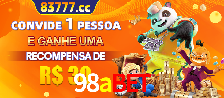 Banner institucional da 98abet sobre parceria de marcas e criação de uma marca de excelência, apresentando os mascotes de jogos populares como o Fortune Tiger.